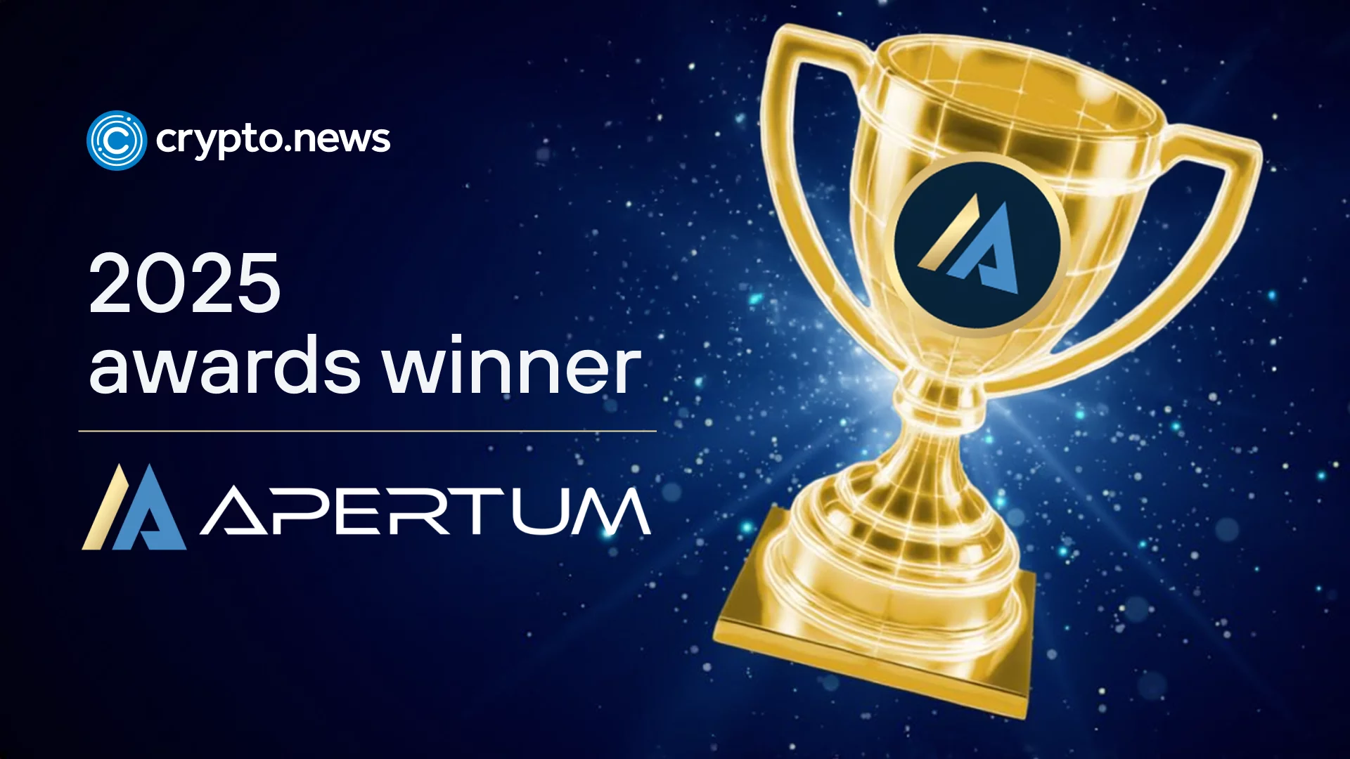 Apertum wins “Best Layer-1 Blockchain Network” at the crypto.news Awards 2025
